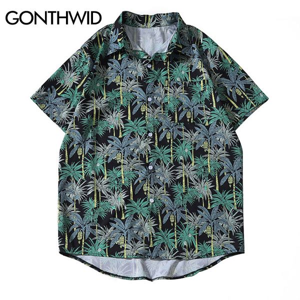 gonthwid palm coconut trees print hawaiian shirts summer men casual short sleeve beach camp aloha holiday shirt fashion male top, White;black
gonthwid palm coconut trees print hawaiian shirts summer men casual short sleeve beach camp aloha holiday shirt fashion male top, White;black