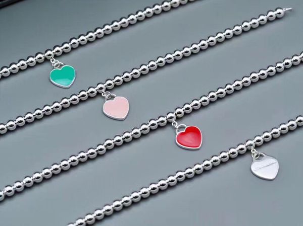luxury jewelry s925 sterling silver bracelets enamel heart pendant bracelets blue buddha beads fashion of shipping, Black
luxury jewelry s925 sterling silver bracelets enamel heart pendant bracelets blue buddha beads fashion of shipping, Black