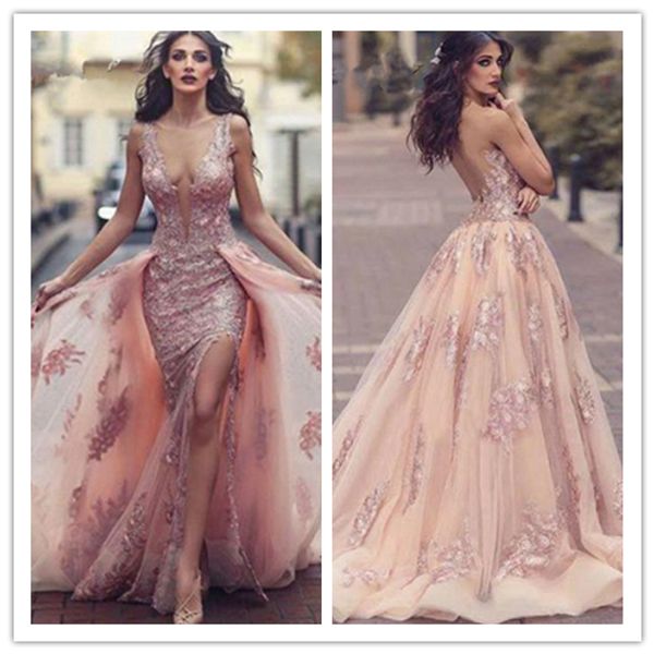2020 prom dresses with detachable train lace appliques beading sequins a line floor length evening dresses gowns arabic robes de soiree, Black;red
2020 prom dresses with detachable train lace appliques beading sequins a line floor length evening dresses gowns arabic robes de soiree, Black;red