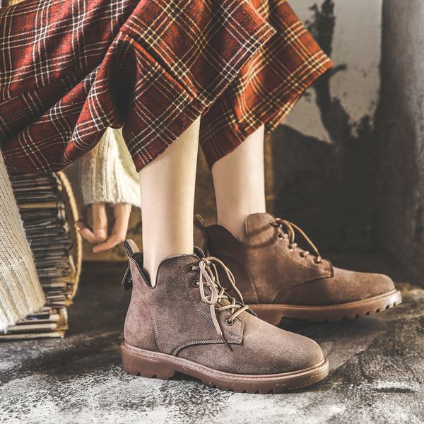 women autumn shoes 2019 new snowboots winter ladies ankle boots khaki women flock shoes fashion motocycle boot botas mujer, Black
women autumn shoes 2019 new snowboots winter ladies ankle boots khaki women flock shoes fashion motocycle boot botas mujer, Black