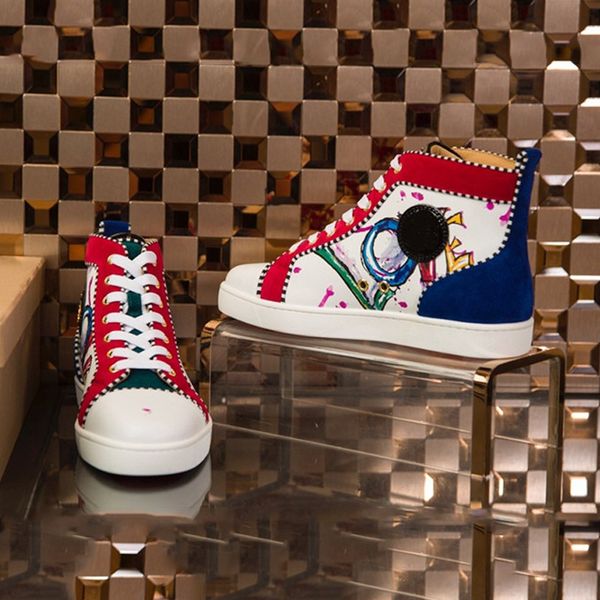 new designer brand rivet studs flat shoes red shoes lou spikes men's flat men's and women's party couple leather casual shoes
new designer brand rivet studs flat shoes red shoes lou spikes men's flat men's and women's party couple leather casual shoes