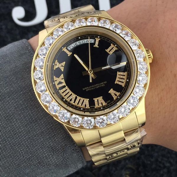 10 style luxury mens designer watches 44mm diamond bezel iced out watch automatic Mechanical movement Wristwatches montre de luxe
10 style luxury mens designer watches 44mm diamond bezel iced out watch automatic Mechanical movement Wristwatches montre de luxe