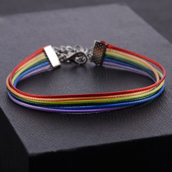 2019 fashion pu leather bracelet women men lover gay pride rainbow charms bracelet gift for gay jewelry lover couple gift, Golden;silver
2019 fashion pu leather bracelet women men lover gay pride rainbow charms bracelet gift for gay jewelry lover couple gift, Golden;silver