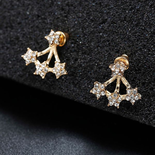 Summer New Style Full Crystal Front Back Double Sided Stud Earrings For Women Fashion Ear Jewelry Piercing Earings 
Summer New Style Full Crystal Front Back Double Sided Stud Earrings For Women Fashion Ear Jewelry Piercing Earings