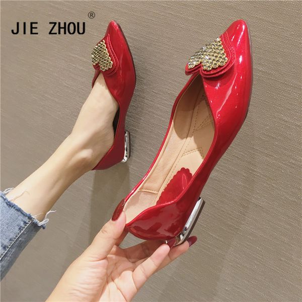 women shoes love pointed toe flats patent leather dress shoes woman metal heel flat wedding woman boat, Black
women shoes love pointed toe flats patent leather dress shoes woman metal heel flat wedding woman boat, Black