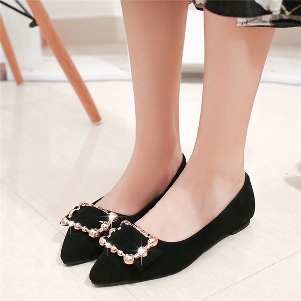 women ladies women's fashion ladies flock metal shallow single flat pointed toe casual shoes luxy style summer shoes for, Black
women ladies women's fashion ladies flock metal shallow single flat pointed toe casual shoes luxy style summer shoes for, Black