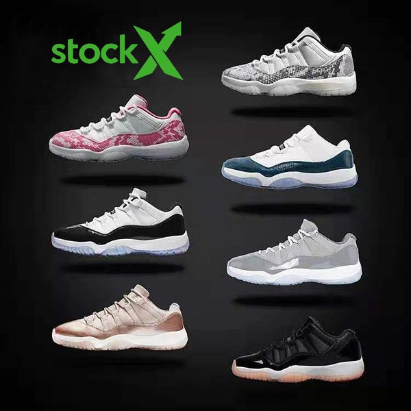 11s men basketball shoes with stock x snake navy low light bone pink platinum tint space jam 11 designer sport trainer, Black
11s men basketball shoes with stock x snake navy low light bone pink platinum tint space jam 11 designer sport trainer, Black