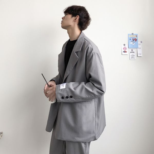2020 spring and autumn new korean version of solid color loose small suit fashion business casual jacket coat gray / black/green
2020 spring and autumn new korean version of solid color loose small suit fashion business casual jacket coat gray / black/green