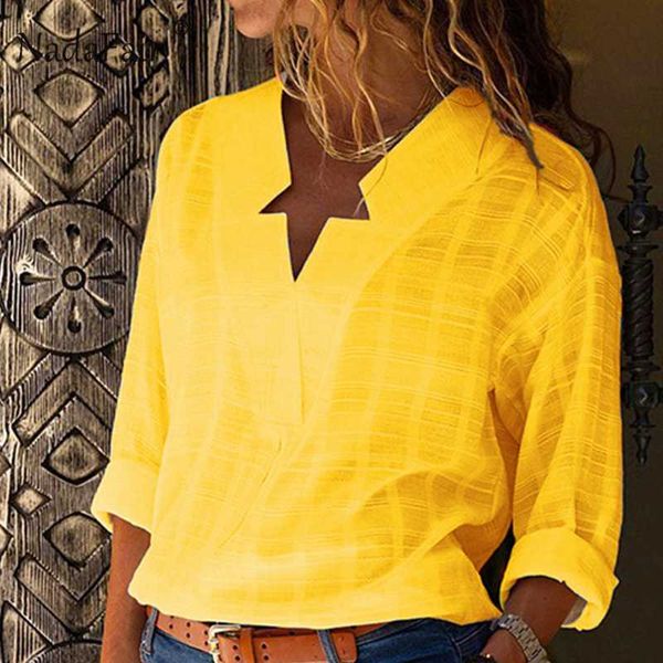nadafair cotton yellow loose blouse women long sleeve autumn shirts ladies streatwear spring baggy blouse and for female, White
nadafair cotton yellow loose blouse women long sleeve autumn shirts ladies streatwear spring baggy blouse and for female, White