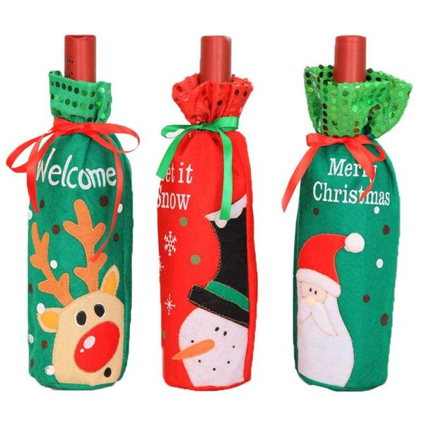christmas decoration red wine bottle covers image lovely vivid three-dimensional tailored for home dinner party gift favor bag
christmas decoration red wine bottle covers image lovely vivid three-dimensional tailored for home dinner party gift favor bag