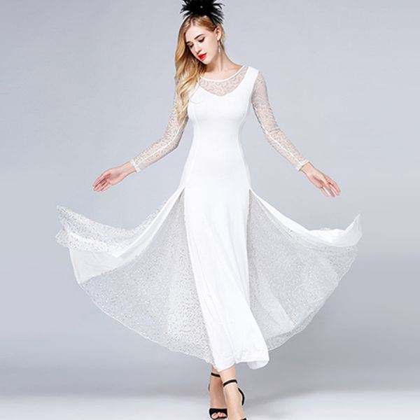 white standard ballroom dresses women dance dress modern dance costumes waltz dresses rumba wear flamenco dress foxtrot, Black;red
white standard ballroom dresses women dance dress modern dance costumes waltz dresses rumba wear flamenco dress foxtrot, Black;red