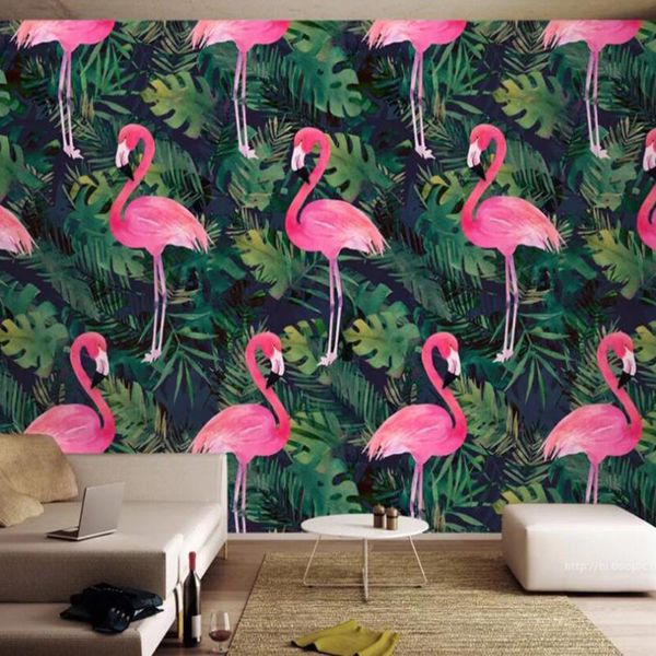 drop shipping custom p wallpaper nordic plant green leaf flamingo hand-painted background wall decorative mural wallpaper
drop shipping custom p wallpaper nordic plant green leaf flamingo hand-painted background wall decorative mural wallpaper