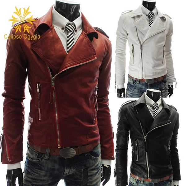calipso ogygia new mens jackets stylish slim fit hooded men's black red white motorcycle pu leather jacket coat outwear
calipso ogygia new mens jackets stylish slim fit hooded men's black red white motorcycle pu leather jacket coat outwear