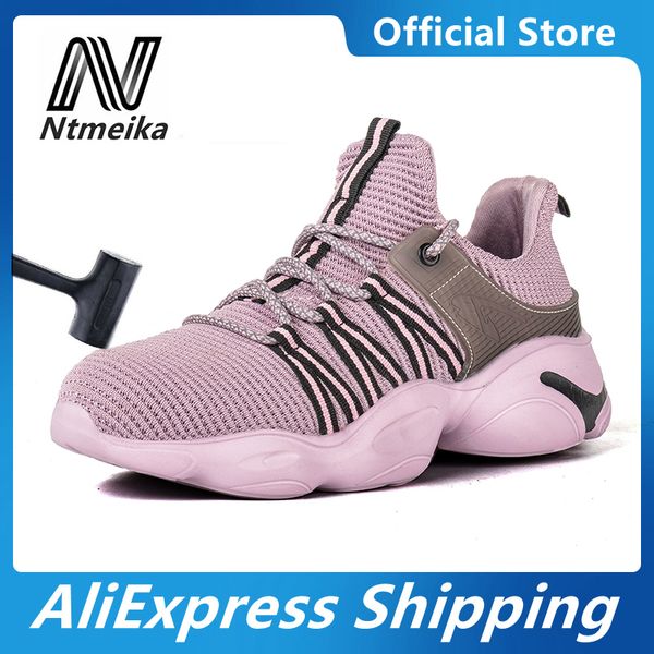 women labor safety shoes steel toe anti-puncture work shoes men breathable outdoor fashion work boots flats pink, Black
women labor safety shoes steel toe anti-puncture work shoes men breathable outdoor fashion work boots flats pink, Black