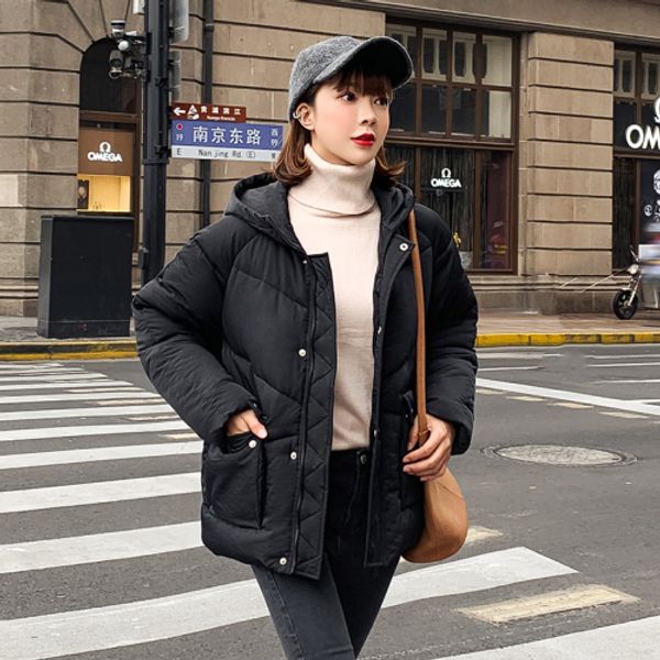 2020 winter jacket women coat plus size short paragraph hooded parka mujer thickening down cotton padded jackets female, Black
2020 winter jacket women coat plus size short paragraph hooded parka mujer thickening down cotton padded jackets female, Black