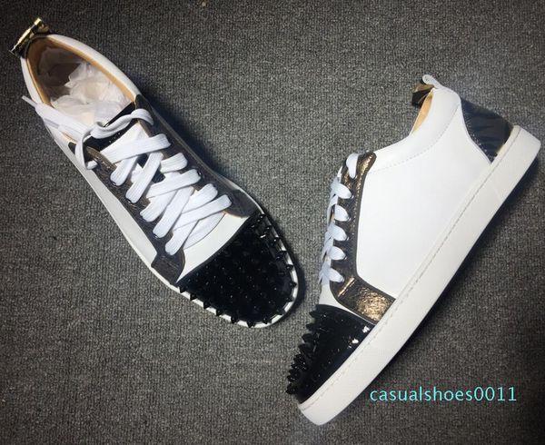 2019 designer luxury men red bottoms shoes studded spikes low flats casual sneakers for men wedding party dress leather c11, Black
2019 designer luxury men red bottoms shoes studded spikes low flats casual sneakers for men wedding party dress leather c11, Black