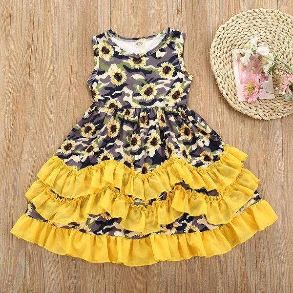 toddler baby kids girls sunflower ruffle dress 2-10y summer camo print sleeveless sundress party clothes, Red;yellow
toddler baby kids girls sunflower ruffle dress 2-10y summer camo print sleeveless sundress party clothes, Red;yellow