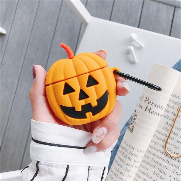 for apple airpod silicone case halloween pumpkin jack-o'-lantern pouch with hook shockproof cover for bluetooth earphones headset
for apple airpod silicone case halloween pumpkin jack-o'-lantern pouch with hook shockproof cover for bluetooth earphones headset