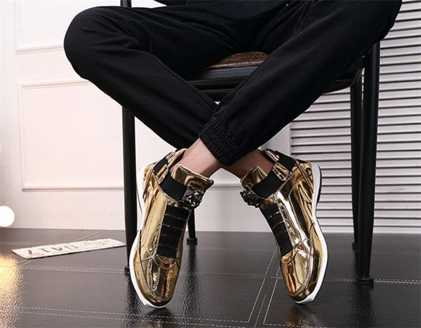 2019 korean trendy fashion designer s shoes silver gold black shiny bright mr. stylish red carpet preferred quality shoes
2019 korean trendy fashion designer s shoes silver gold black shiny bright mr. stylish red carpet preferred quality shoes