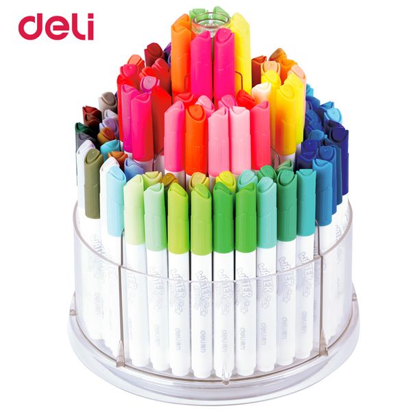 deli watercolor pens 100 colors/box art stationery supplies water color markers easy washed drawing painting marker pen
deli watercolor pens 100 colors/box art stationery supplies water color markers easy washed drawing painting marker pen