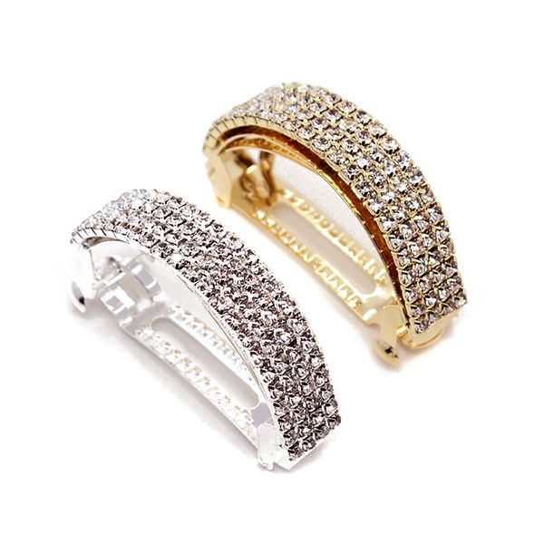 luxury fashion hair accessories metal gold silver crystal korean hair clips half moon rhinestone barrette for women, Golden;white
luxury fashion hair accessories metal gold silver crystal korean hair clips half moon rhinestone barrette for women, Golden;white