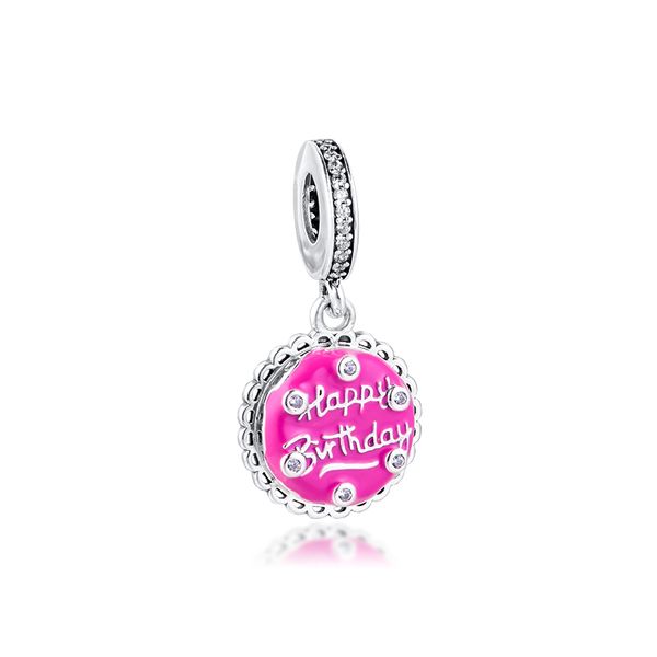 pink birthday cake dangle charm fits beaded snake chain bracelets for woman diy beads for jewelry making sterling silver jewelry charm, Black
pink birthday cake dangle charm fits beaded snake chain bracelets for woman diy beads for jewelry making sterling silver jewelry charm, Black