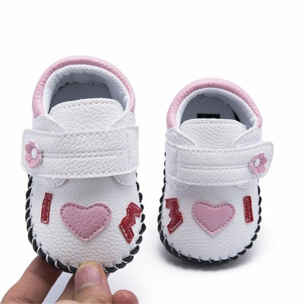 toddler baby shoes kids pu leather sneakers girls boys hand-sewing prewalker shoe newborn baby non-slip zapato