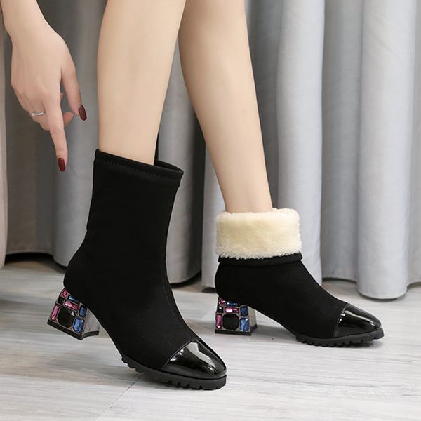 women's mid calf boots shoes lace up boots-women booties ladies round toe low heels booties luxury designer winter footwear, Black
women's mid calf boots shoes lace up boots-women booties ladies round toe low heels booties luxury designer winter footwear, Black