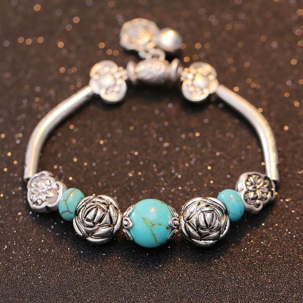 natural stone bead bracelet vintage round stretch elastic strand bracelet silver plated rose flower beaded bracelets for women, Black
natural stone bead bracelet vintage round stretch elastic strand bracelet silver plated rose flower beaded bracelets for women, Black