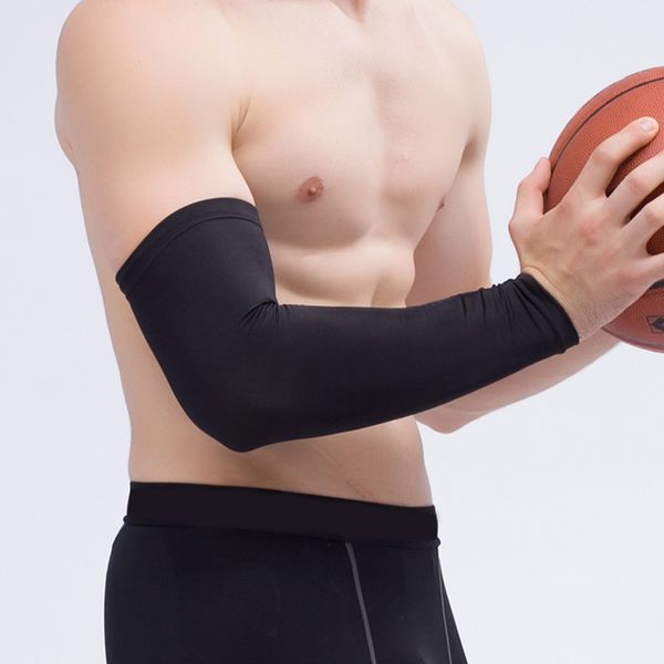 1piece elastic basketball arm elbow protector brace gear hand arm protective pad support anti-crash long sleeve sports safety, Black;gray
1piece elastic basketball arm elbow protector brace gear hand arm protective pad support anti-crash long sleeve sports safety, Black;gray