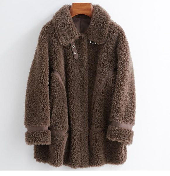 pudi women winter real wool fur coat jacket female girl sheep shearing coats lady long jacket overcoats ct025, Black
pudi women winter real wool fur coat jacket female girl sheep shearing coats lady long jacket overcoats ct025, Black