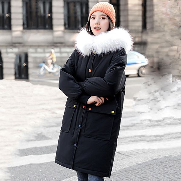 winter jackets women lady's long sleeve warm solid large size pockets coat jackets korean style loose parkas manteau femme, Black
winter jackets women lady's long sleeve warm solid large size pockets coat jackets korean style loose parkas manteau femme, Black