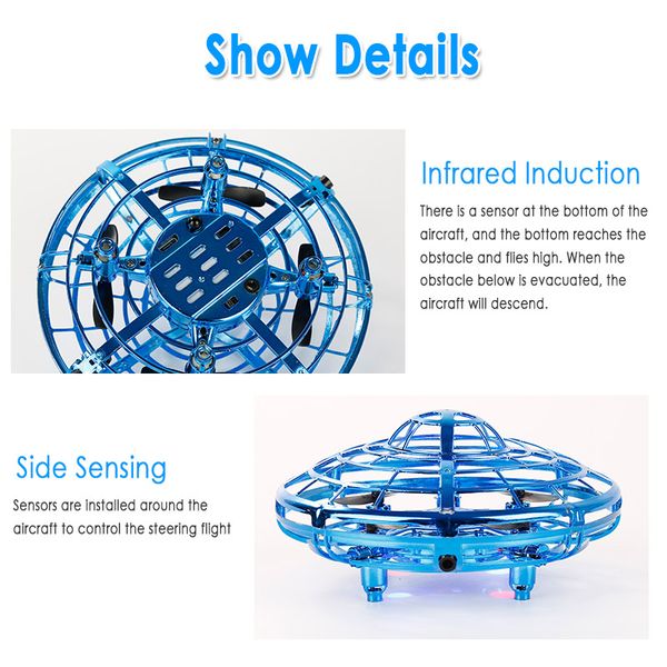 rc induction drone ufo gesture induction suspension aircraft smart flying saucer with led light aircraft electronic toy children
rc induction drone ufo gesture induction suspension aircraft smart flying saucer with led light aircraft electronic toy children