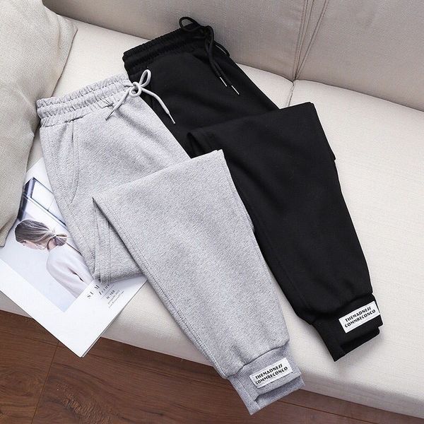women's pants & capris sport female casual wild sweatpants ladies harlan long trousers winter thicken women loose lace-up elastic waist, Black;white
women's pants & capris sport female casual wild sweatpants ladies harlan long trousers winter thicken women loose lace-up elastic waist, Black;white