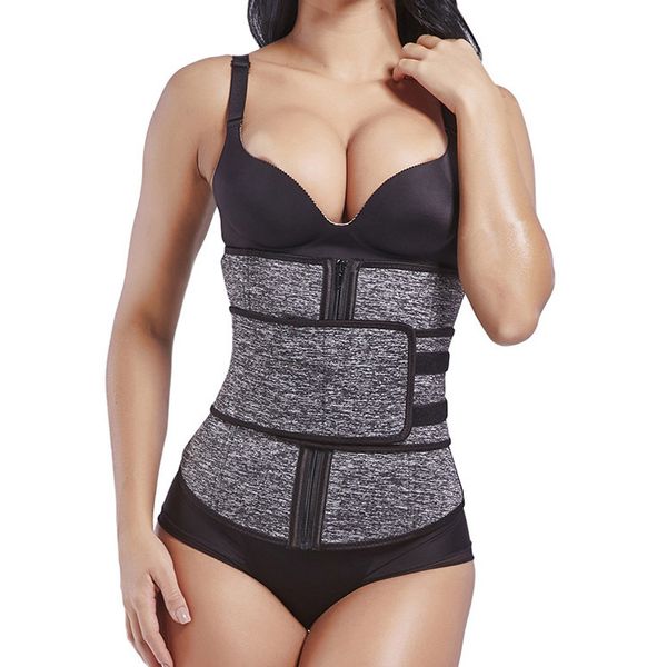 women slimming corset neoprene sweat belt band with zipper strap 7pcs steep bones sports fitness waist trainer shaper, Black;white
women slimming corset neoprene sweat belt band with zipper strap 7pcs steep bones sports fitness waist trainer shaper, Black;white