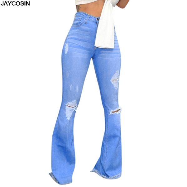 jaycosin women high waist hole jeans button tassel pants trousers bell-bottom pants fashion loose high waist women 2019 9812, Blue
jaycosin women high waist hole jeans button tassel pants trousers bell-bottom pants fashion loose high waist women 2019 9812, Blue