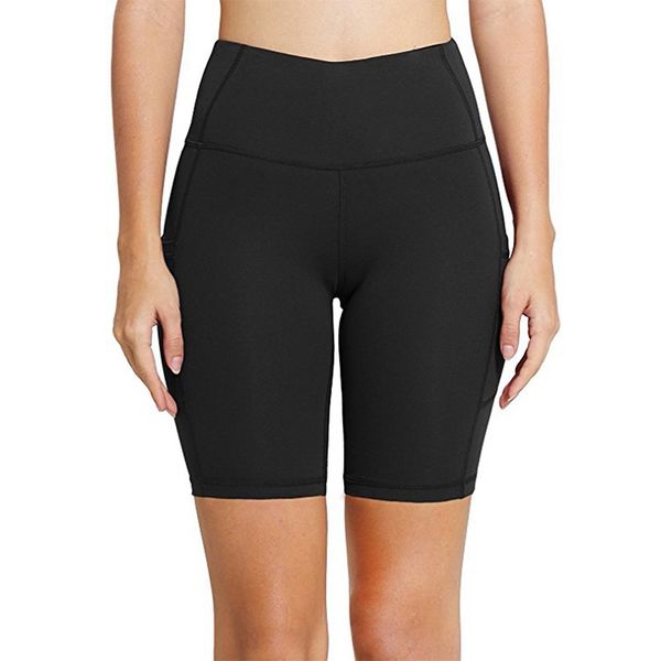 high waist elasticity yoga shorts sport leggings workout out pocket leggings fitness sports gym running yoga athletic shorts, White;red
high waist elasticity yoga shorts sport leggings workout out pocket leggings fitness sports gym running yoga athletic shorts, White;red