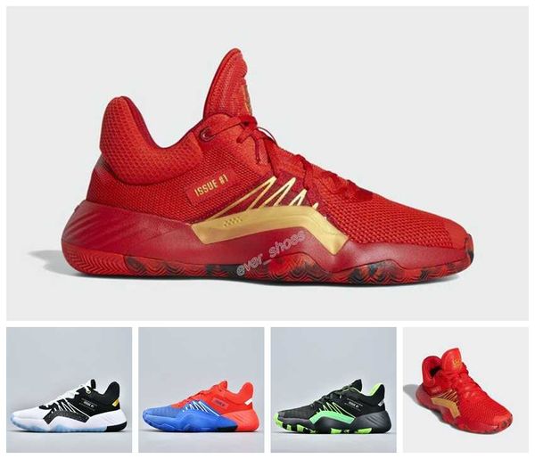 

2019 new don issue 1 stealth spider man d.o.n. red blue donovan ness mitchell basketball shoes mens sports trainers designer sneakers