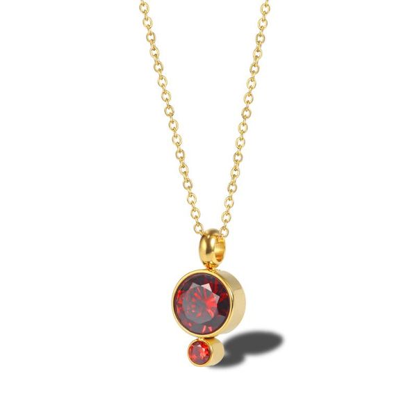 geometric double round zircon crystal pendant necklace simple titanium steel jewelry gift for woman drop shipping, Silver
geometric double round zircon crystal pendant necklace simple titanium steel jewelry gift for woman drop shipping, Silver