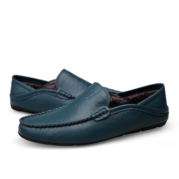 men warm shoes with fur winter slip on loafers casual mens leather moccasins shoes snow driving big size 46, Black
men warm shoes with fur winter slip on loafers casual mens leather moccasins shoes snow driving big size 46, Black