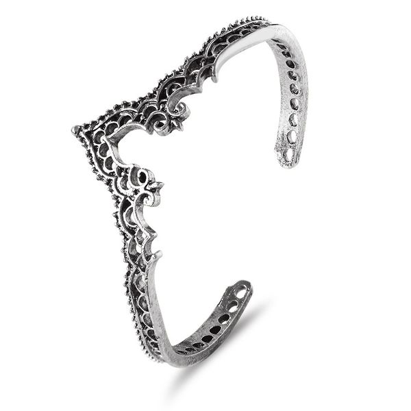 1 pc bohemian opening hollow decorative pattern lace tibetan silver bracelet for women party gift, Black
1 pc bohemian opening hollow decorative pattern lace tibetan silver bracelet for women party gift, Black