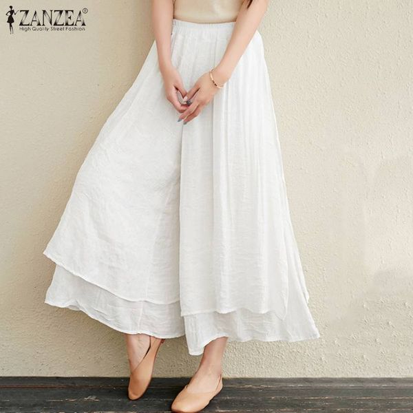 fashion zanzea women summer trousers casual high waist wide leg pants loose solid beach pants double layer palazzo pantalon 5xl, Black;white
fashion zanzea women summer trousers casual high waist wide leg pants loose solid beach pants double layer palazzo pantalon 5xl, Black;white