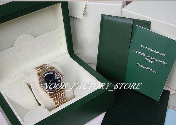 luxury new factory 2813 automatic movement 36mm 18k yellow gold black diamond dial day-date presi dent model 118238 with original box watch, Slivery;brown
luxury new factory 2813 automatic movement 36mm 18k yellow gold black diamond dial day-date presi dent model 118238 with original box watch, Slivery;brown