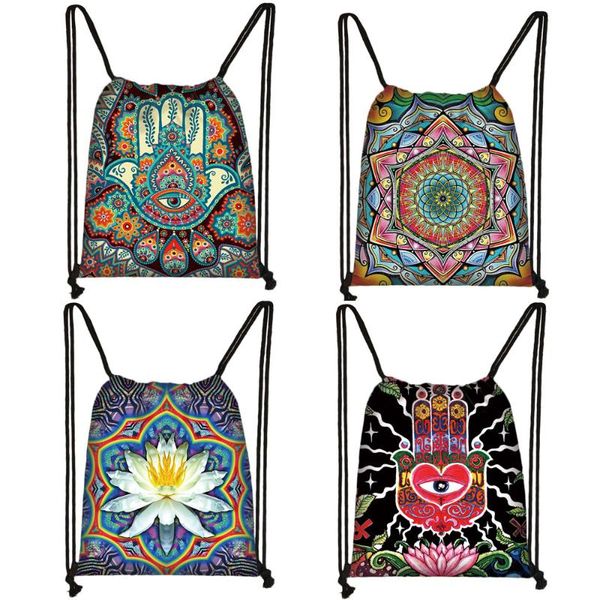 hamsa fatima hand / mandala / buddha lotus flower drawstring bag women storage bag ladies shopping bags female travel backpack
hamsa fatima hand / mandala / buddha lotus flower drawstring bag women storage bag ladies shopping bags female travel backpack
