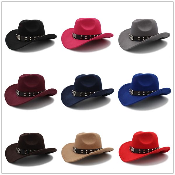 women men wool hollow western cowboy hat gentleman sombrero hombre cowgirl cap lady fascinator montana hat size 56-58cm, Blue;gray
women men wool hollow western cowboy hat gentleman sombrero hombre cowgirl cap lady fascinator montana hat size 56-58cm, Blue;gray