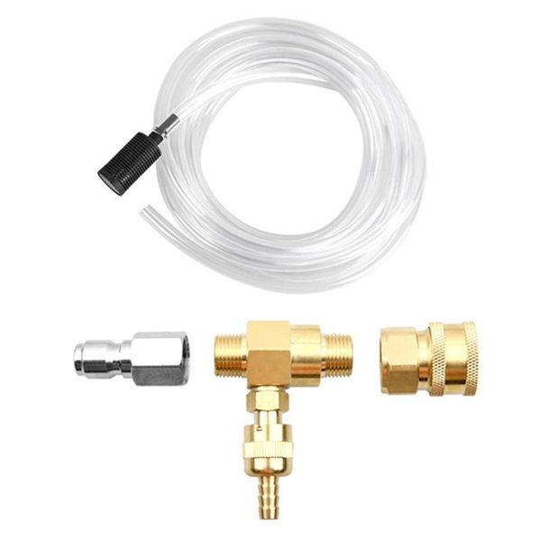 3/8 inch adjustable soap injector syphon hose set for pressure washer
3/8 inch adjustable soap injector syphon hose set for pressure washer