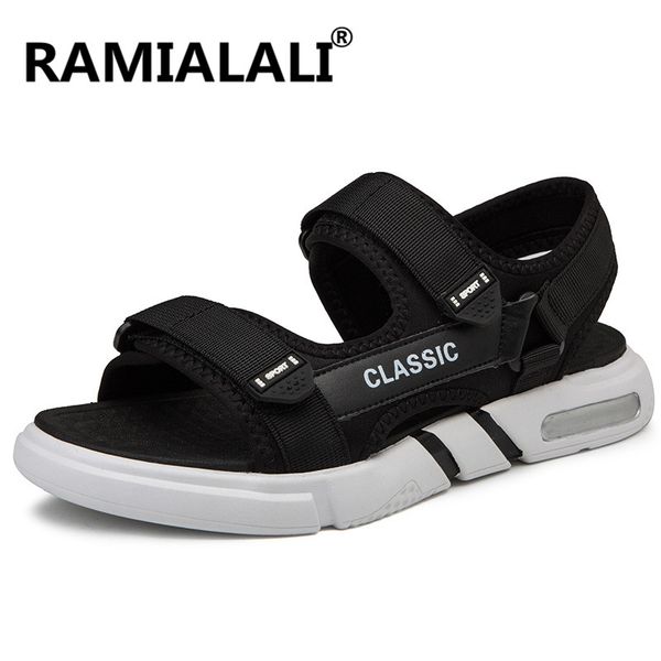 men sandals air cushion gladiator sandals men summer beach shoes casual flat mens slippers sandale homme, Black
men sandals air cushion gladiator sandals men summer beach shoes casual flat mens slippers sandale homme, Black