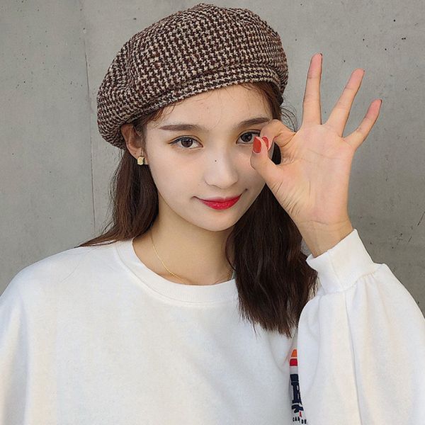 ht2586 berets vintage plaid beret hat retro autumn winter hats for women artist painter hat ladies french beret women hats, Blue;gray
ht2586 berets vintage plaid beret hat retro autumn winter hats for women artist painter hat ladies french beret women hats, Blue;gray