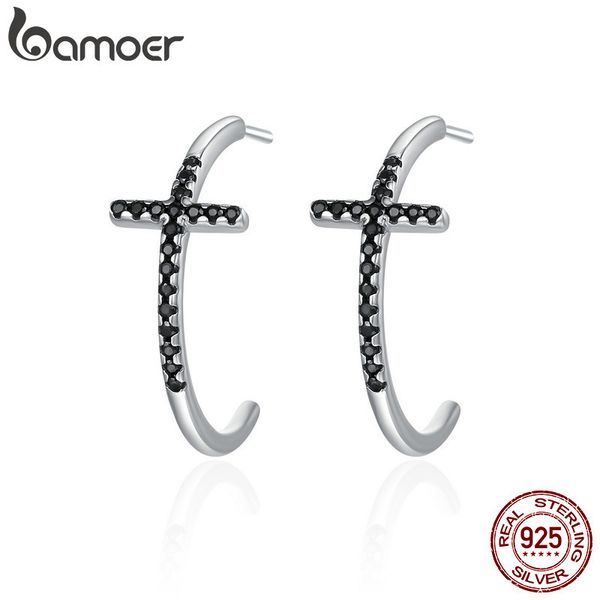 bamoer popular 100% 925 sterling silver classic cross black cz drop earrings for women sterling silver jewelry brincos sce262
bamoer popular 100% 925 sterling silver classic cross black cz drop earrings for women sterling silver jewelry brincos sce262