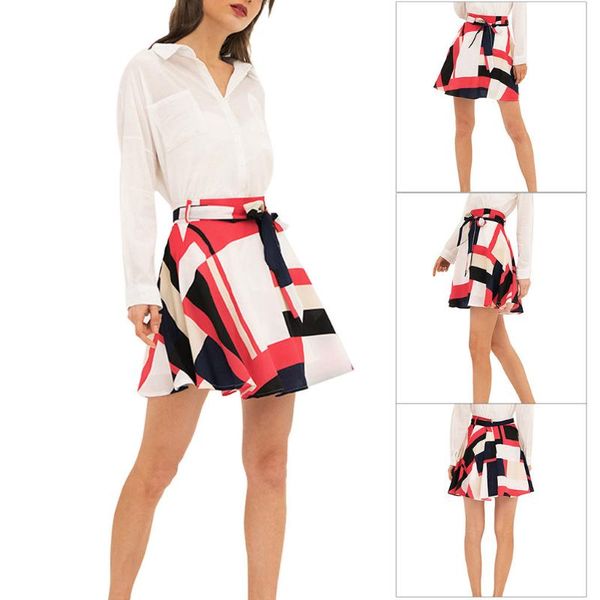 casual basic fashion all match plaid vintage fashion lady's large bow waistband geometric pattern beach a-shaped skirt mini z044, Black
casual basic fashion all match plaid vintage fashion lady's large bow waistband geometric pattern beach a-shaped skirt mini z044, Black